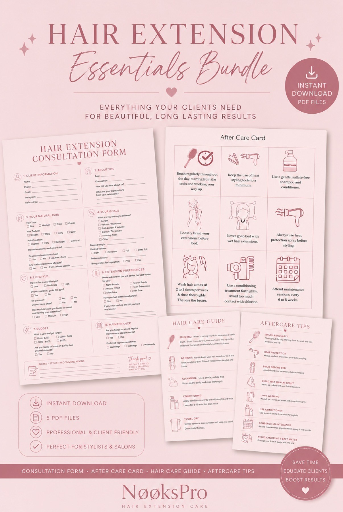 Hair Extension Essentials Bundle
